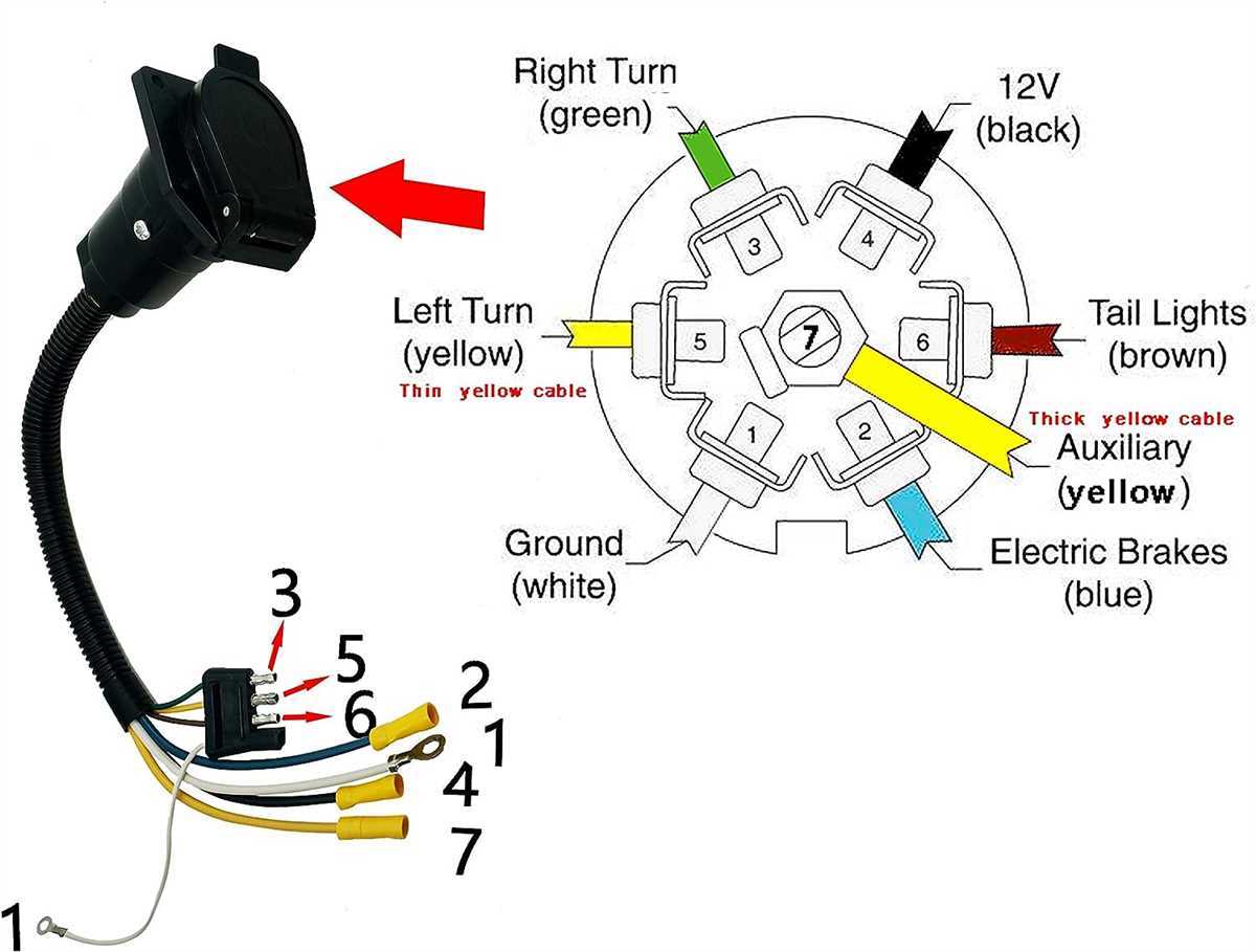 6 pin trailer connector wiring diagram