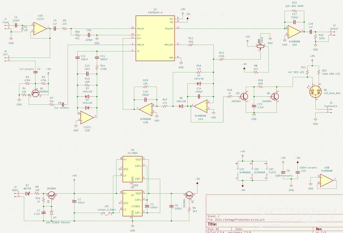 noise gate schematic diagram