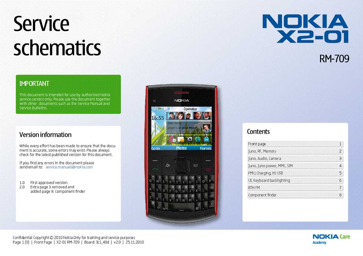 nokia x2 01 schematic diagram free download