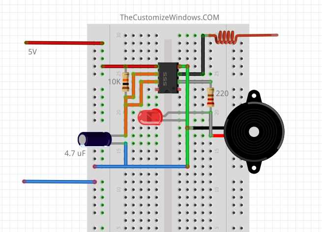 non contact voltage detector circuit diagram