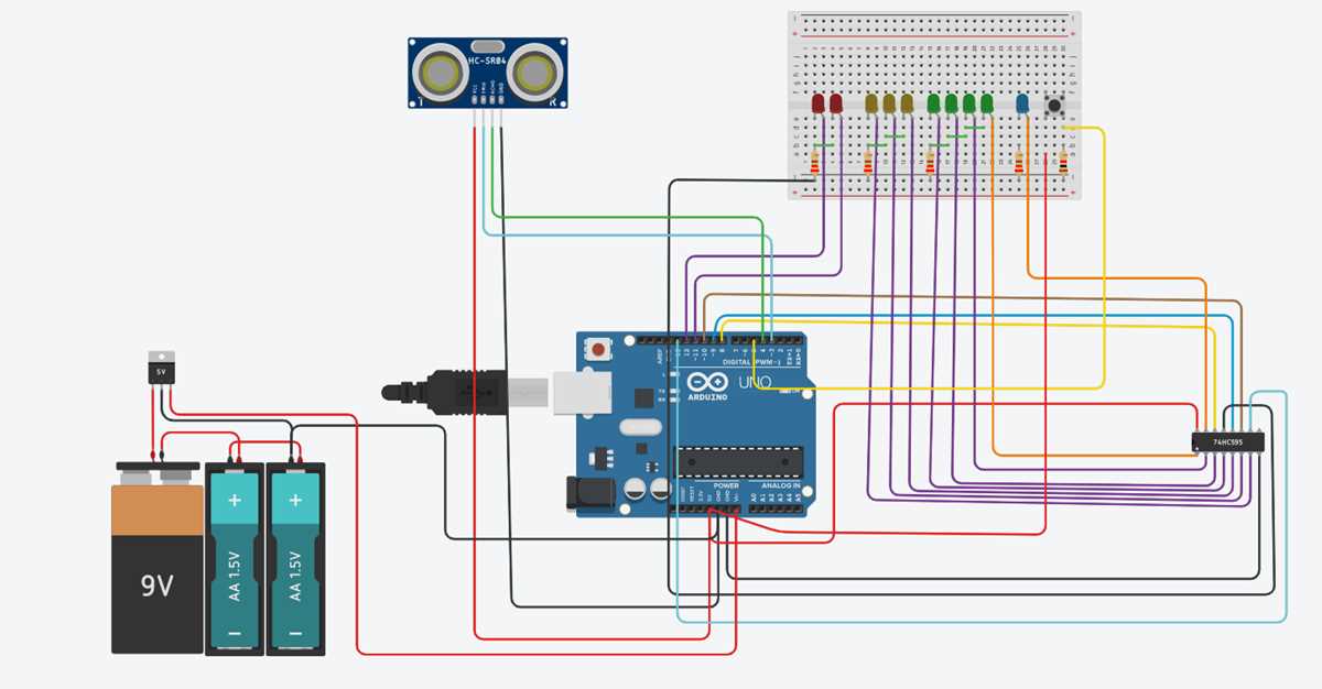 arduino radar circuit diagram