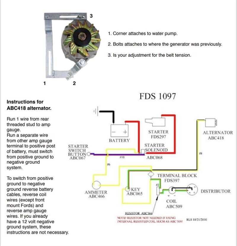 ford tractor starter solenoid wiring diagram