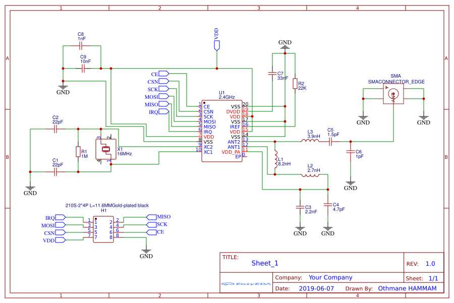nrf24l01 schematic diagram
