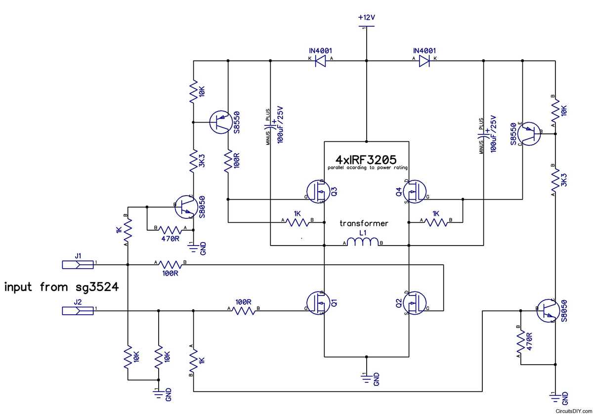 full bridge smps circuit diagram