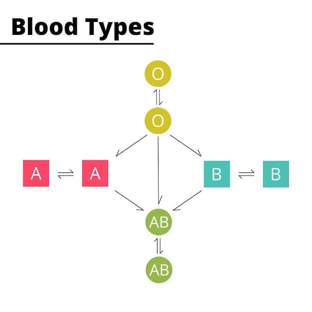 blood group schematic diagram
