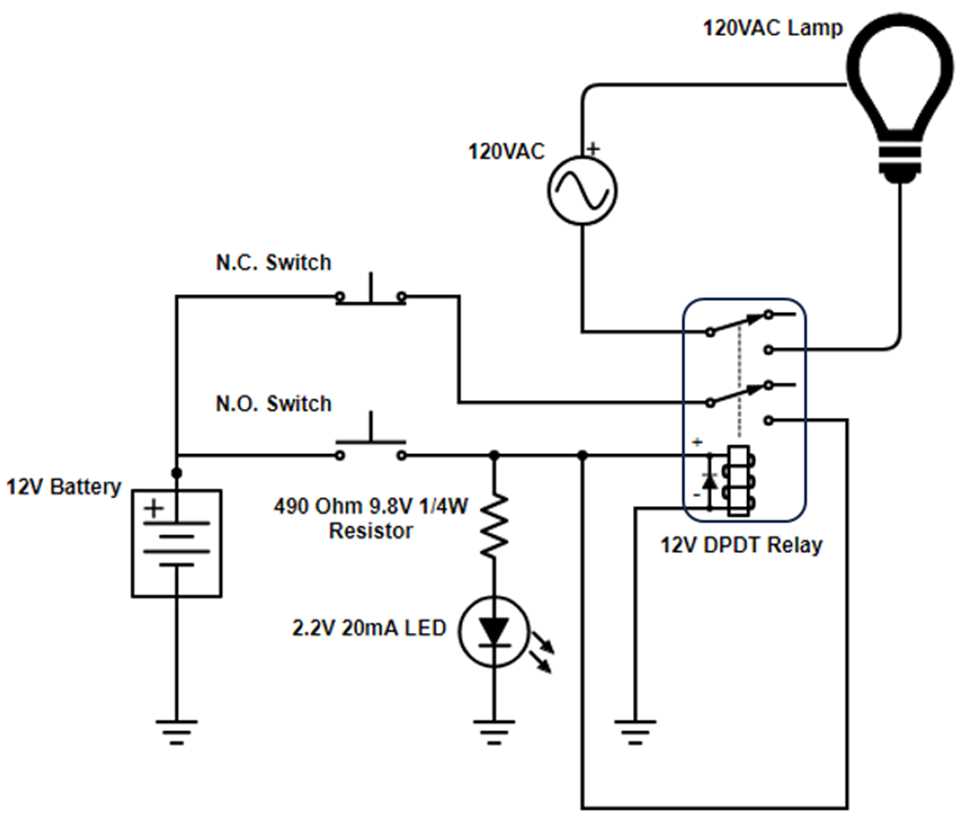 relay in circuit diagram