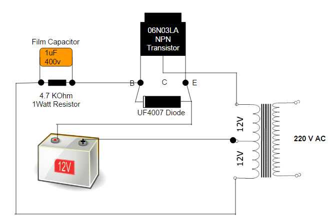 simple schematic diagram of inverter