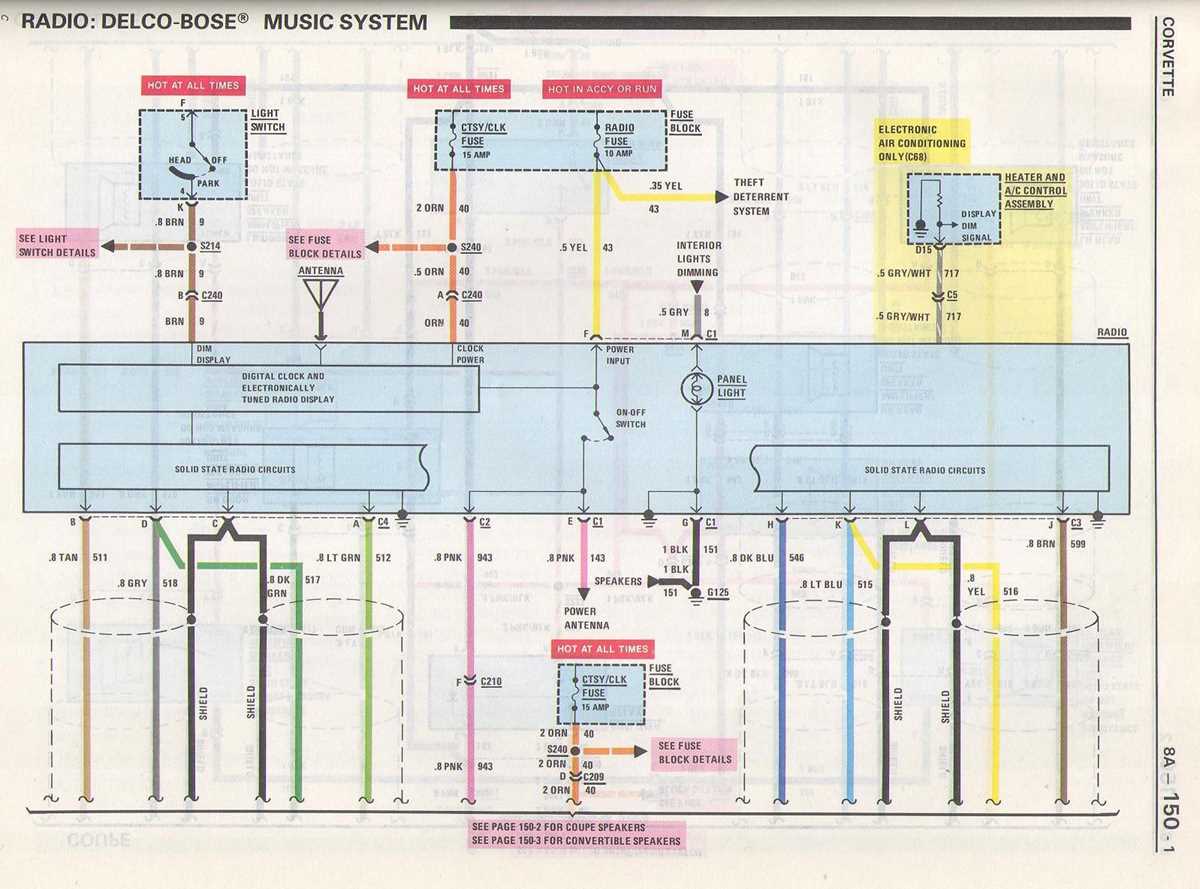 1985 corvette radio wiring diagram