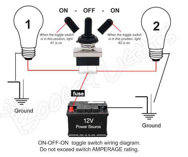 3 wire rocker switch wiring diagram
