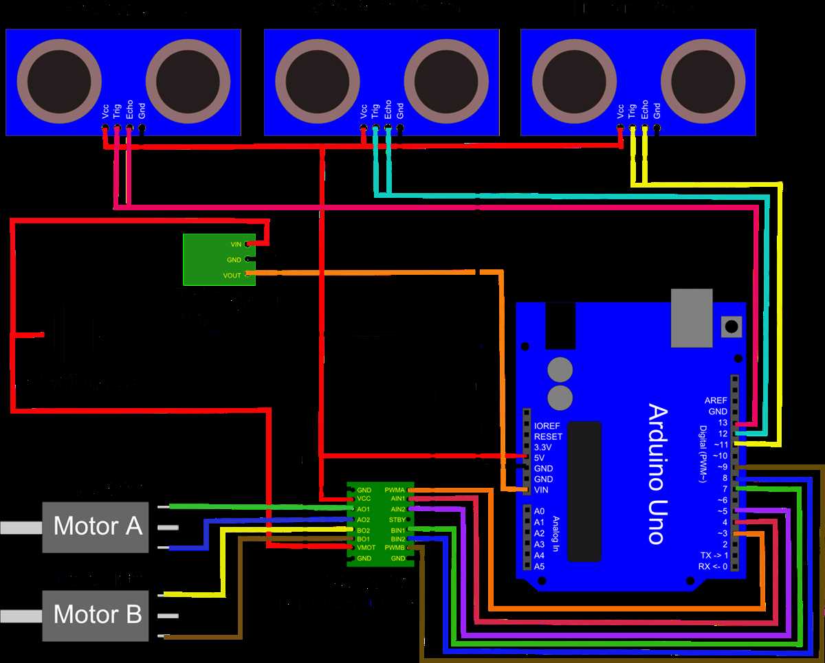 obstacle avoiding robot schematic diagram obstacle avoiding robot schematic diagram