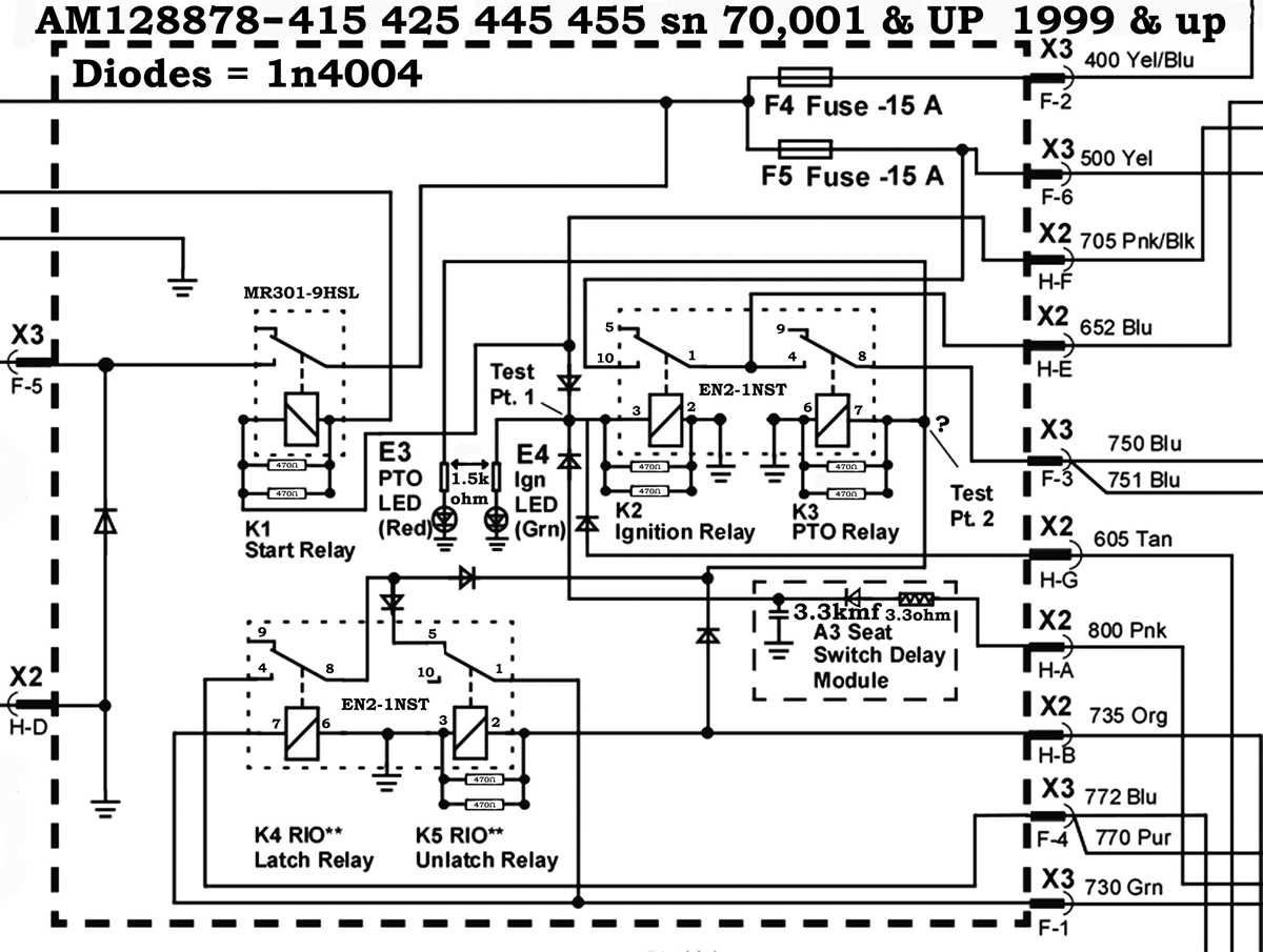 john deere 425 wiring diagram