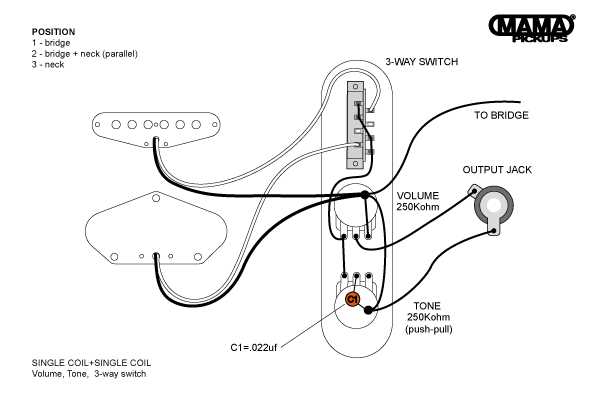 3 pickup 1 volume 1 tone wiring diagram