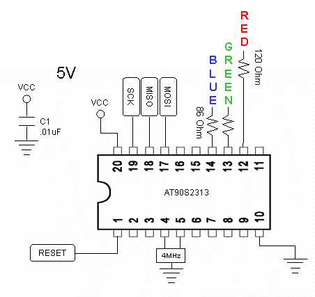 rgb led circuit diagram