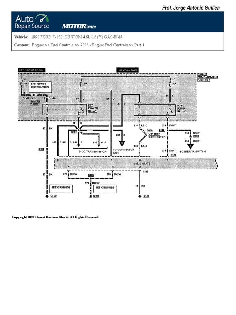 1992 ford f150 fuel pump wiring diagram