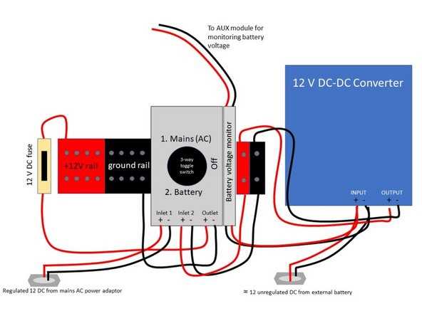 12v battery monitor wiring diagram
