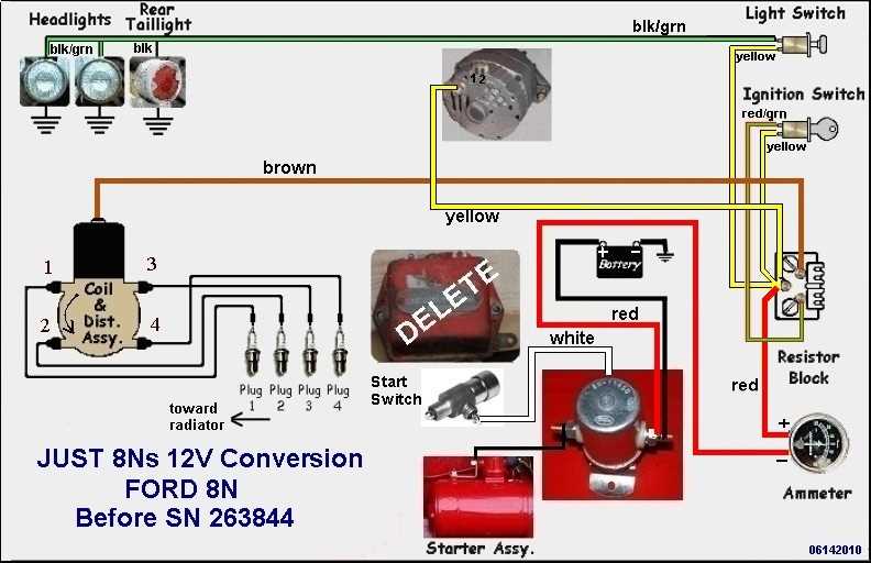ford 8n 12v wiring diagram ford 8n 12v wiring diagram