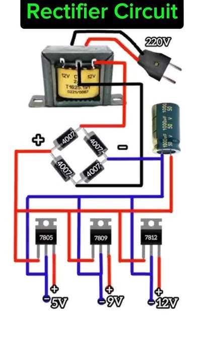 schematic diagram for dc power supply by using bridge rectifier