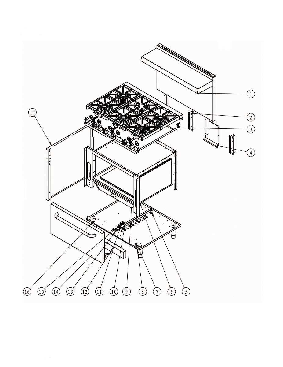 gas stove schematic diagram