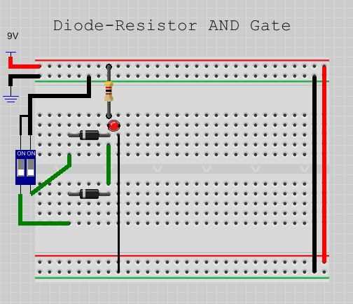 or gate circuit diagram on breadboard