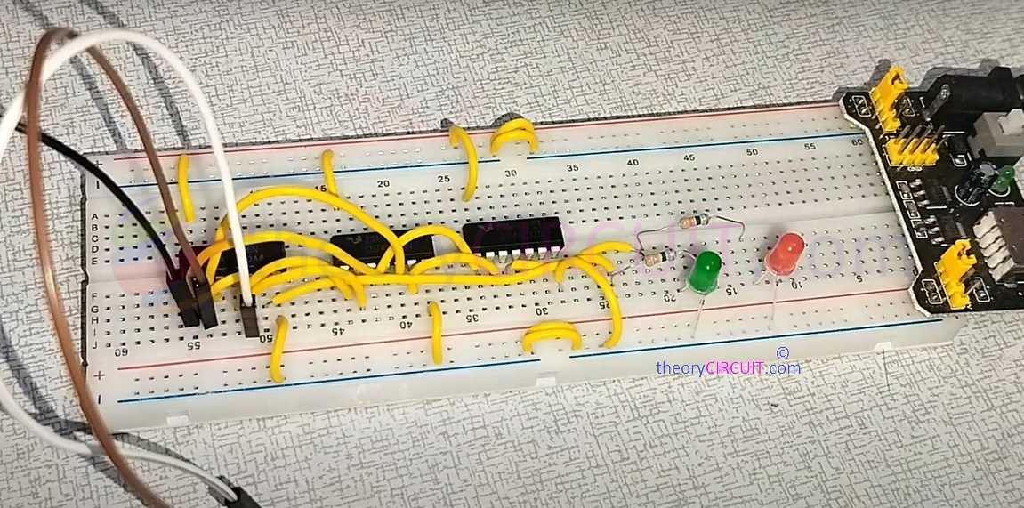 or gate circuit diagram on breadboard