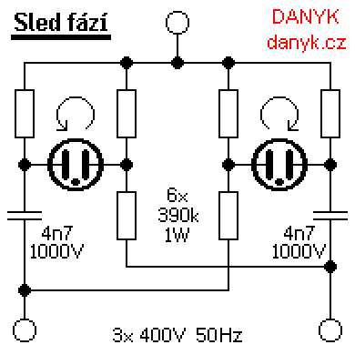 3 phase sequence corrector circuit diagram