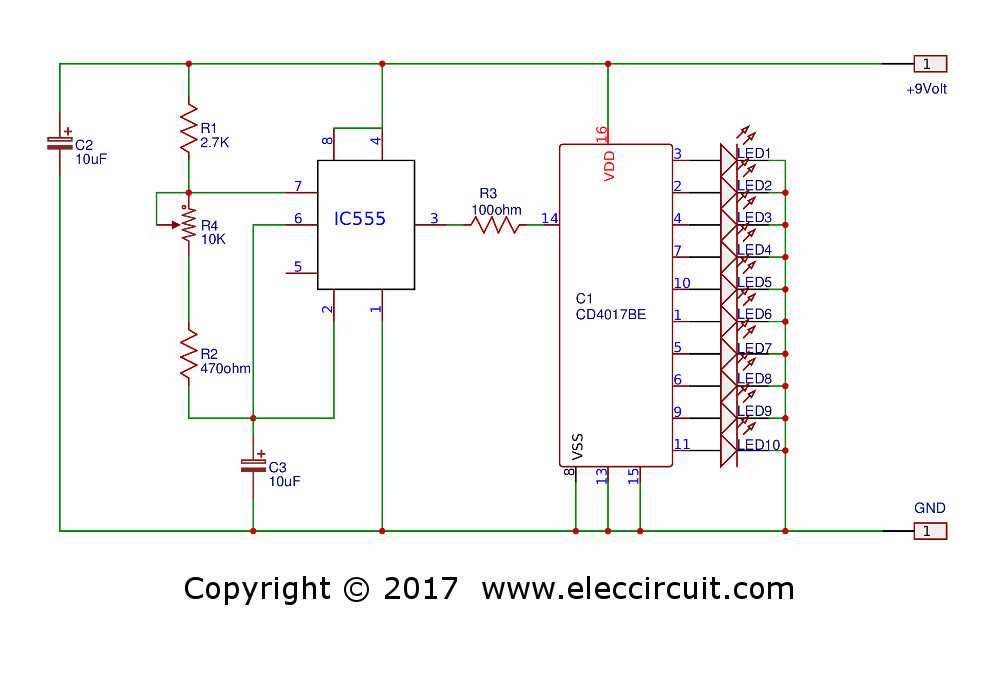 240v led light circuit diagram