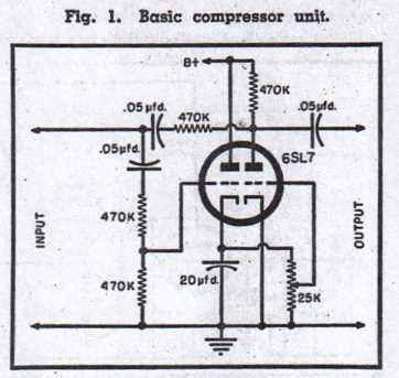 audio compressor schematic diagram