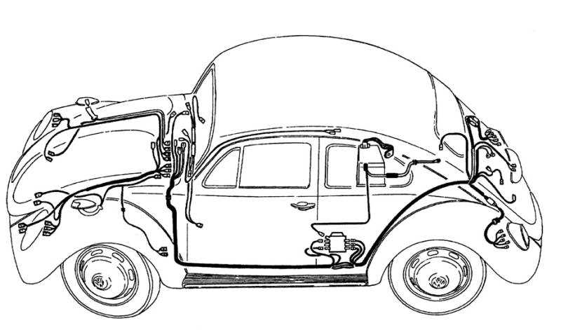 1965 vw bug wiring diagram