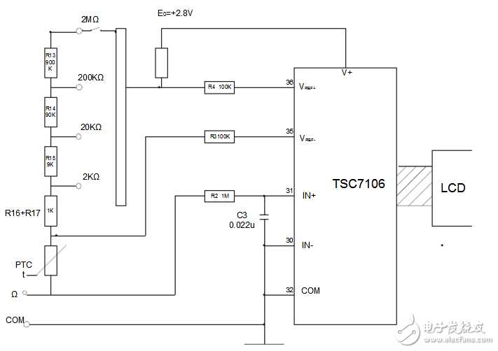 schematic diagram of multimeter