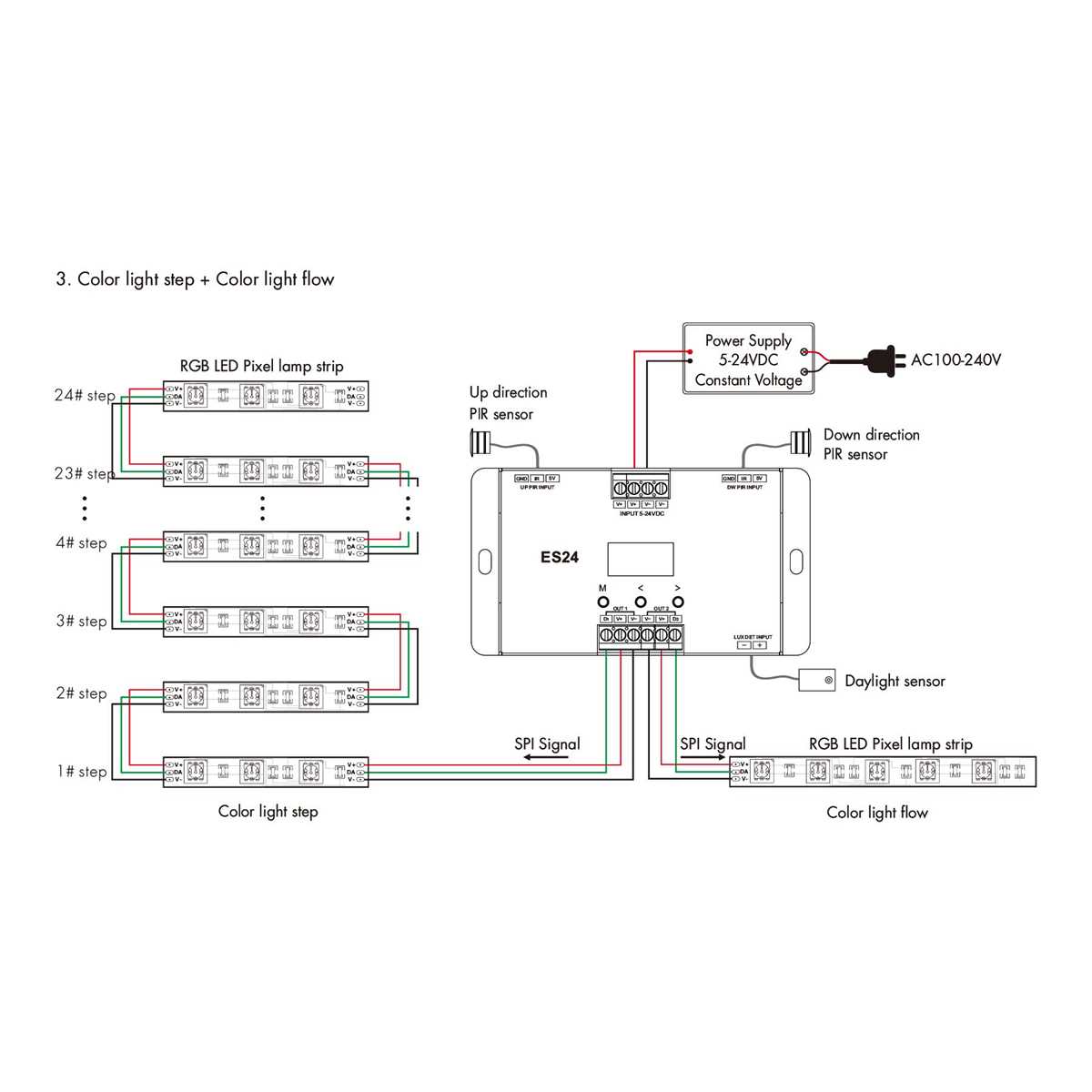 stair light circuit diagram