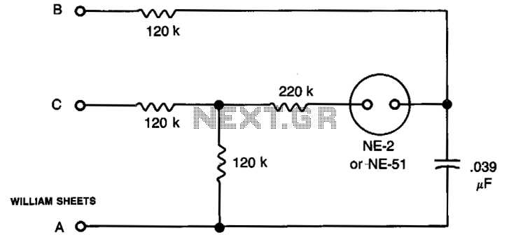 phase rotation tester circuit diagram