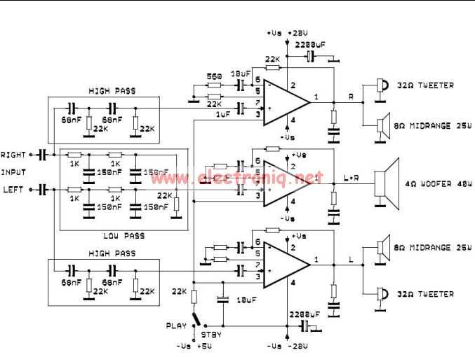 speaker amplifier circuit diagram