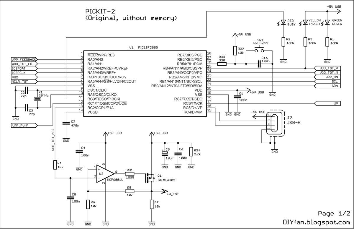 pic programmer circuit diagram