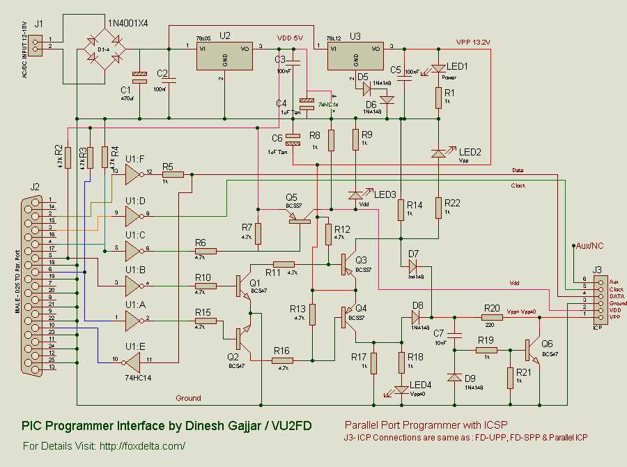 pic programmer circuit diagram