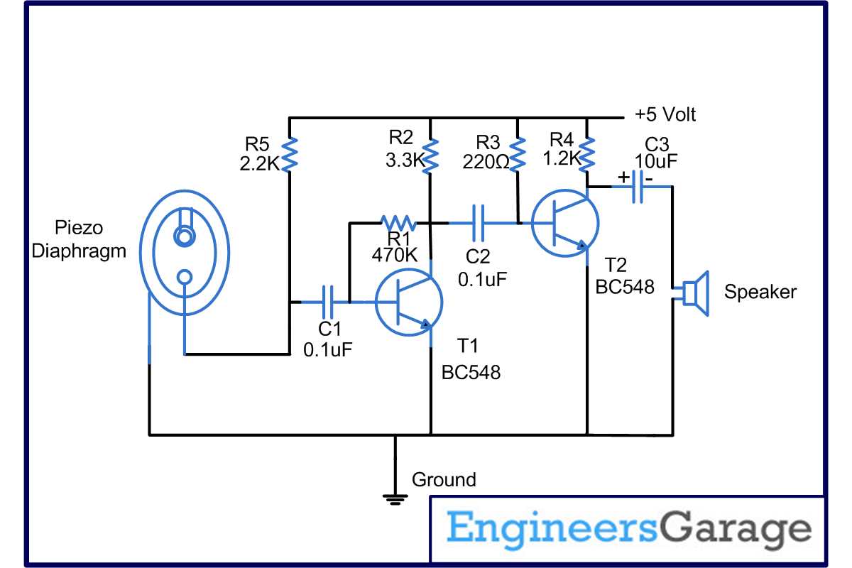 piezoelectric schematic diagram