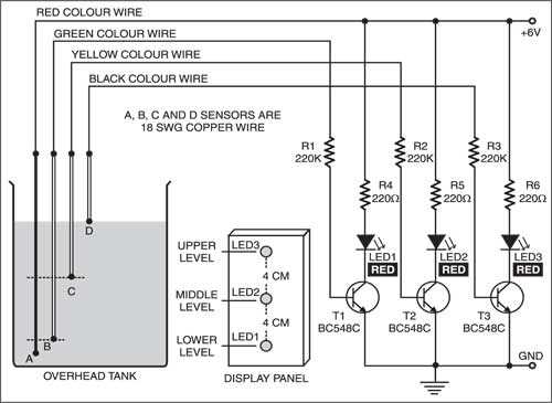 level sensor circuit diagram