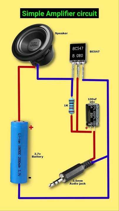 speaker amplifier circuit diagram