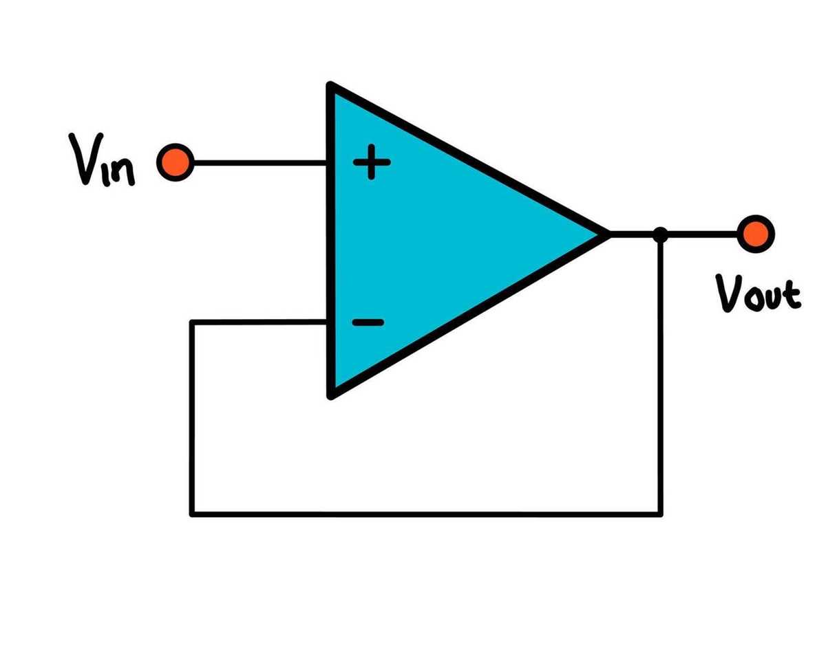 op amp buffer circuit diagram