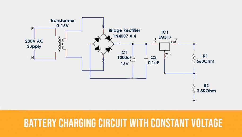 automatic 12v lead acid battery charger circuit diagram