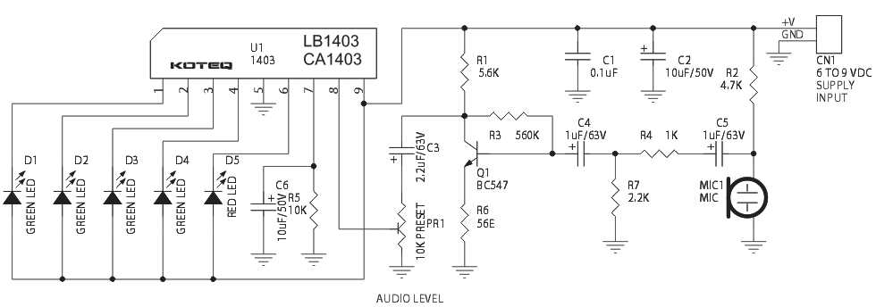 sound to light circuit diagram sound to light circuit diagram