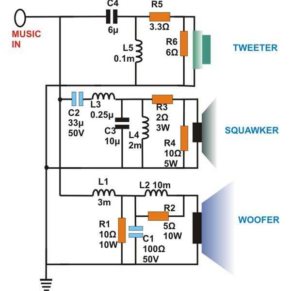 audio crossover circuit diagram audio crossover circuit diagram