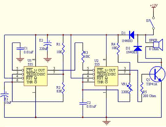 police siren schematic diagram