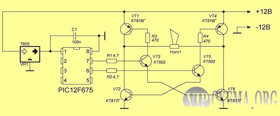 police siren schematic diagram
