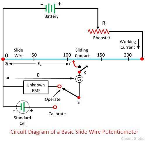 potentiometer in a schematic diagram