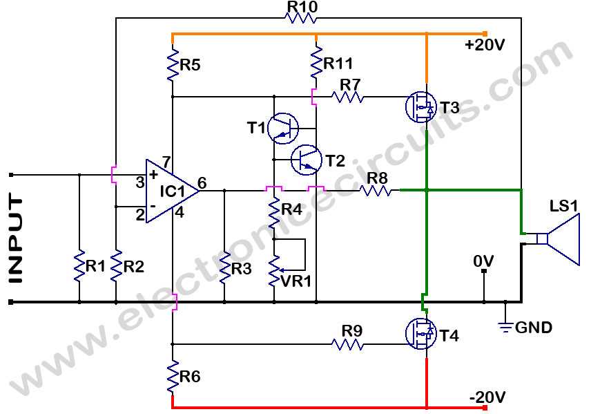 power amplifier schematic diagrams