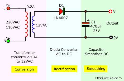 power transformer circuit diagram