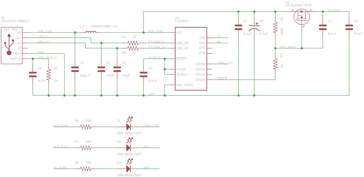 powered usb hub circuit diagram