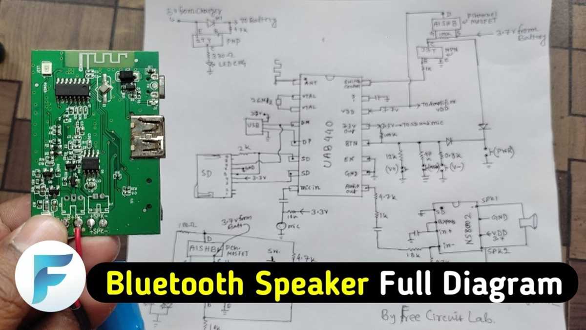 bluetooth speaker circuit board diagram