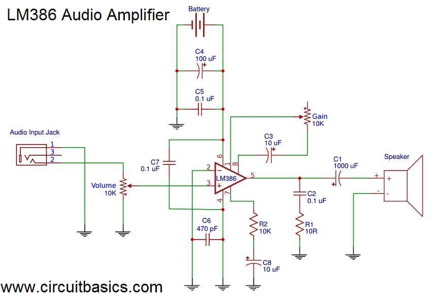professional audio amplifier schematic diagram