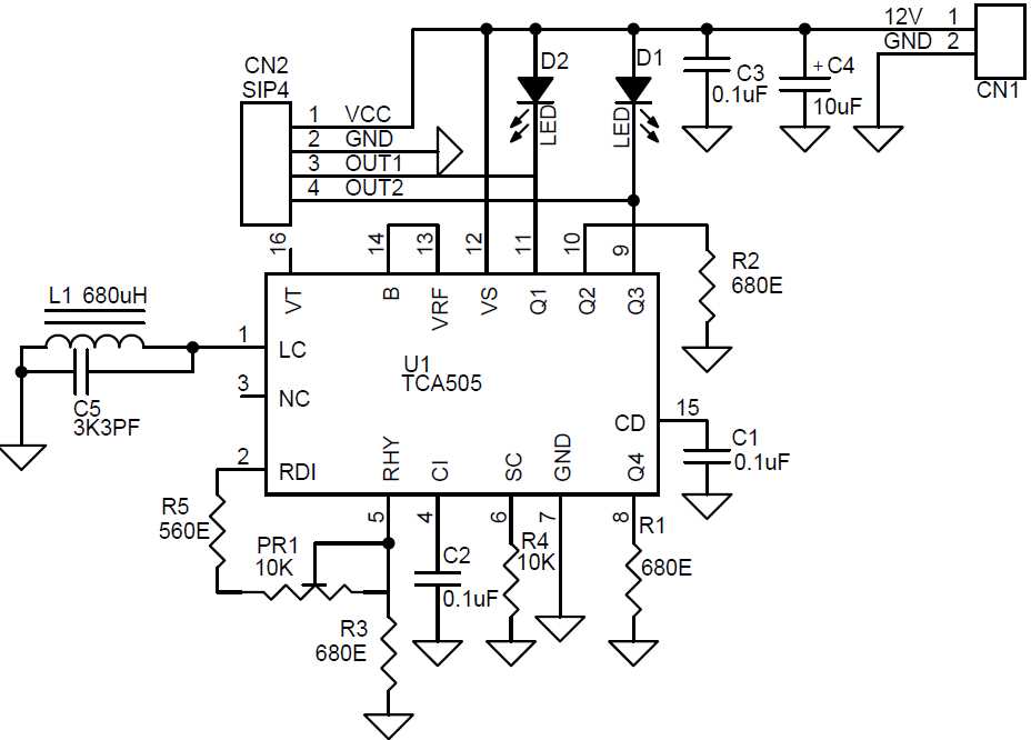 proximity switch circuit diagram